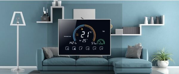Luxus WIFI termosztát fekete színben B8000 - Image 2