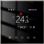 Luxus WIFI termosztát (standard méret) fekete színben B2000